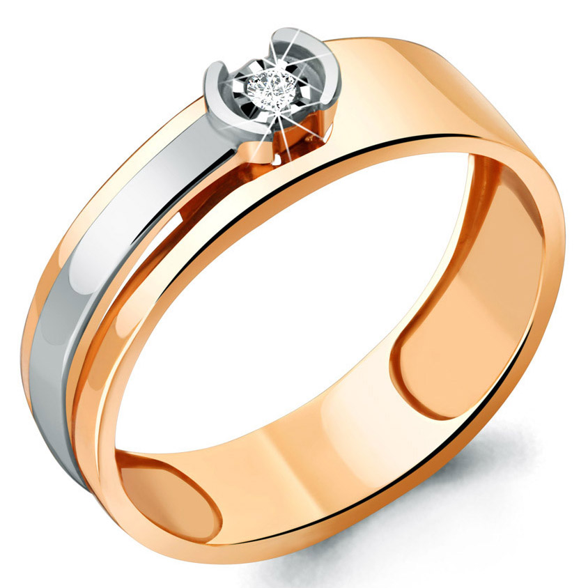 Кольцо, золото, бриллиант, 963093к.1